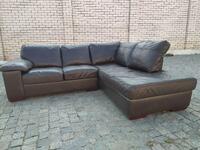 Кожаный угловой диван «Ligne Roset» из Германии! (150959)